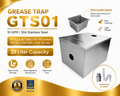 Undersink Grease Trap GTS01 | 10 GPM | 23 Liter Capacity